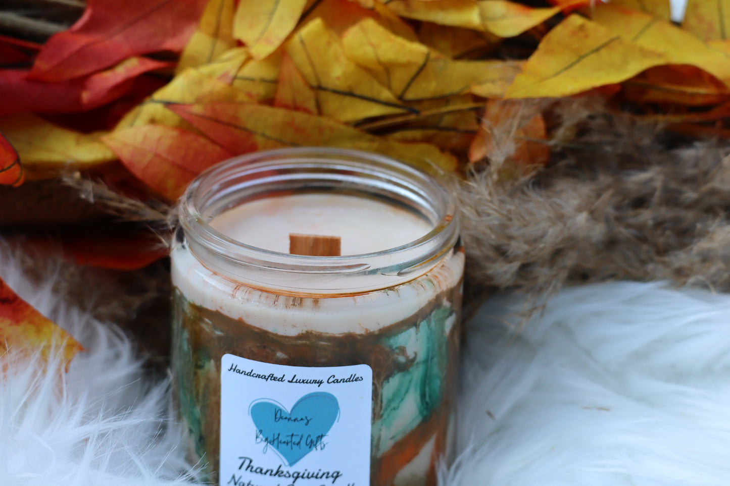 Handcrafted luxury soy candle Thanksgiving