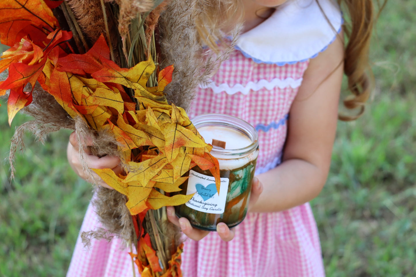 Handcrafted luxury soy candle Thanksgiving