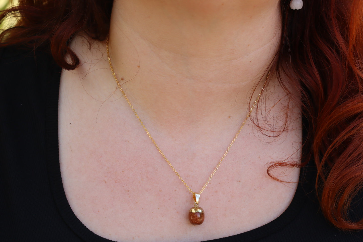 Spark the orange necklace