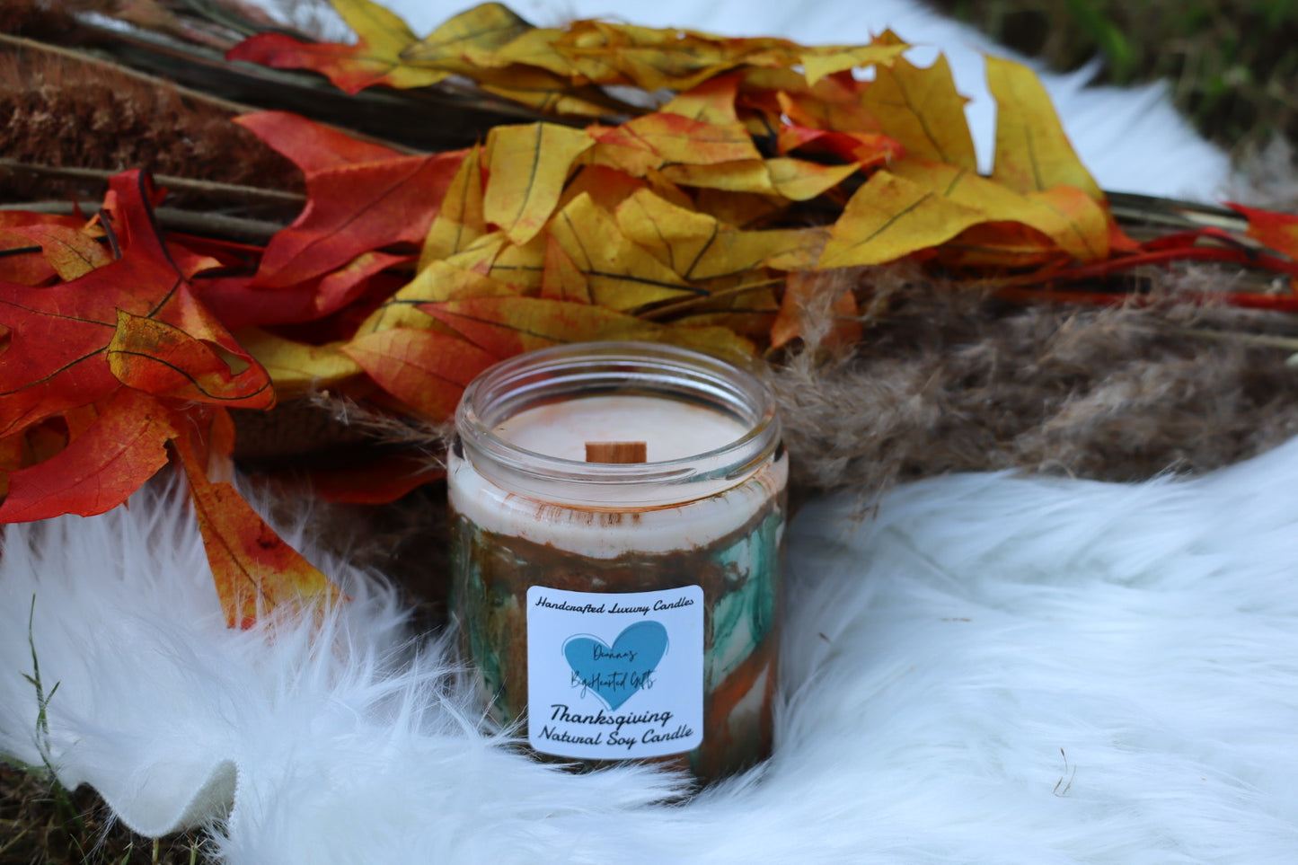 Handcrafted luxury soy candle Thanksgiving