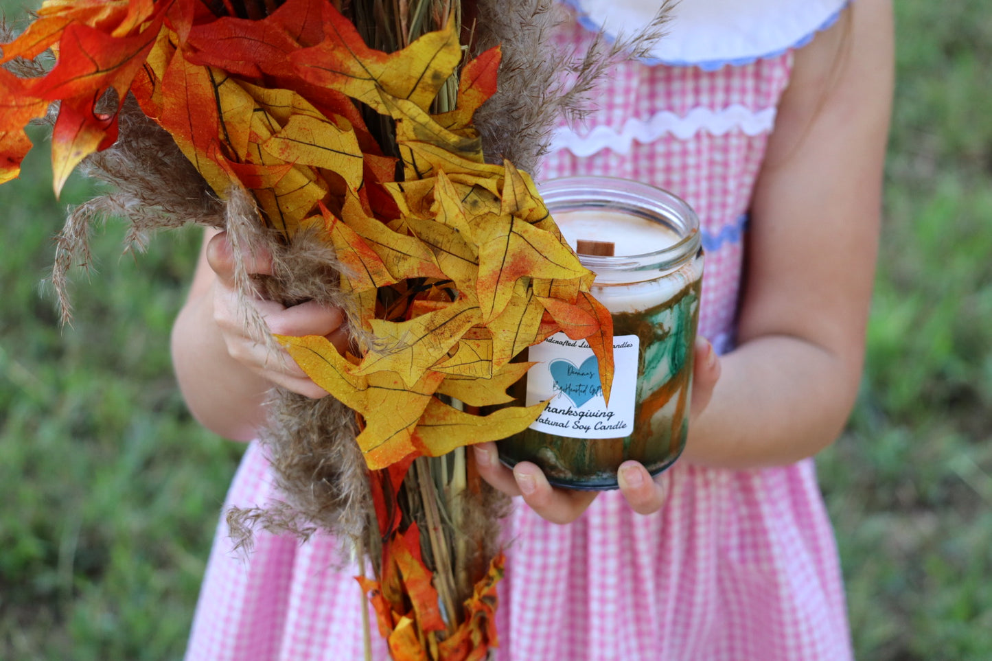 Handcrafted luxury soy candle Thanksgiving