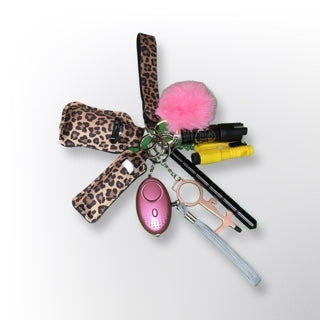 Cheetah Pink Self-Defense Keychain
