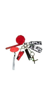 Cow Print Self-Defense Keychain
